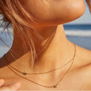 NWT Jennifer Zeuner Star Double Necklace